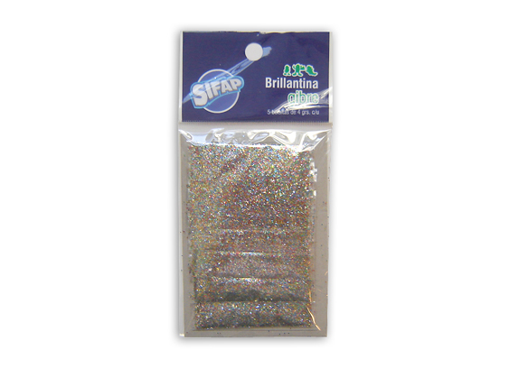 Brillantina gibre multicolor x5u 4g