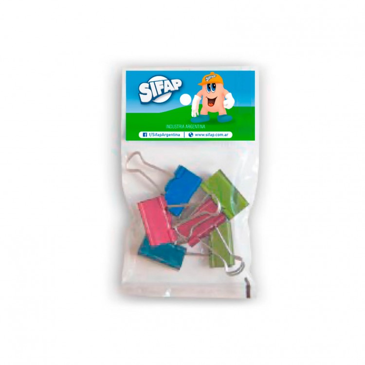 Binder clips color N°1 (bolsita)