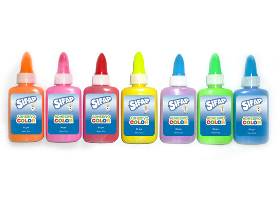 Adhesivo color de 30 grs. x 2