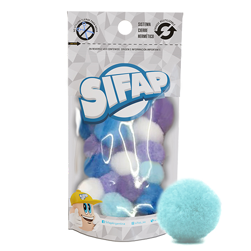 Pompones de felpa surtido pastel