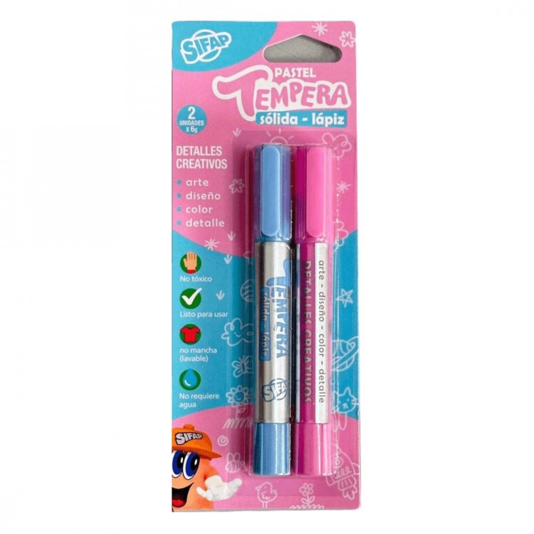 Tempera solida lapiz pastel